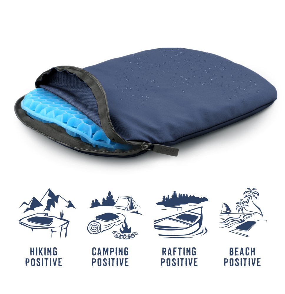 Cestovní podsedák MOSH Kamper light tmavomodrá / černá