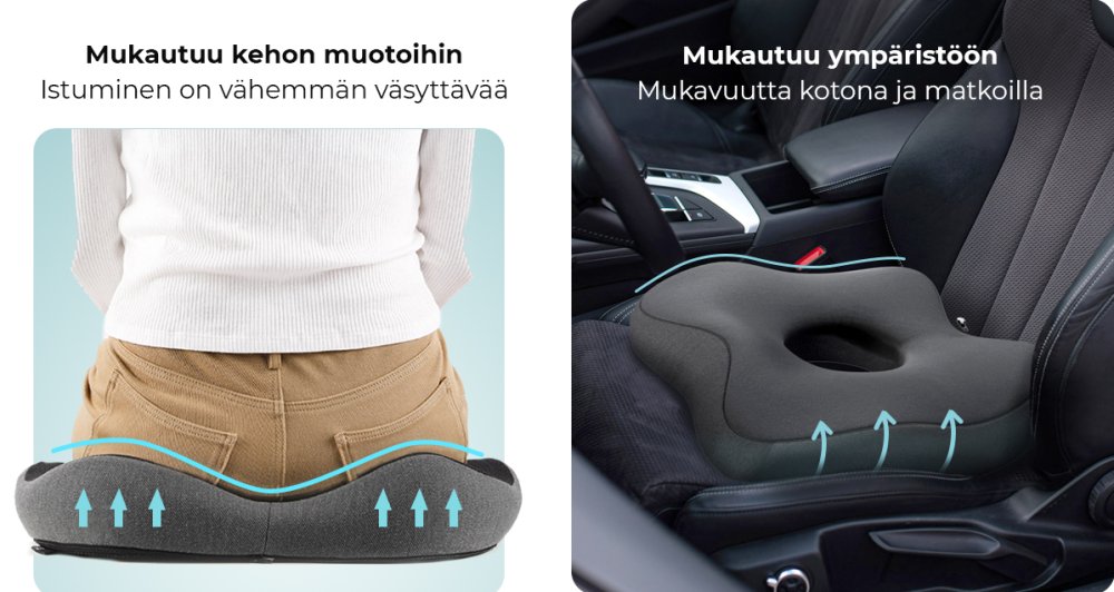 Sedák na stoličku MOSH ERGO2 B2B čierny