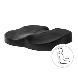 černý ergonomický podsedák