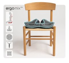 Podsedák na stoličku MOSH ERGO2 B3L, čierny