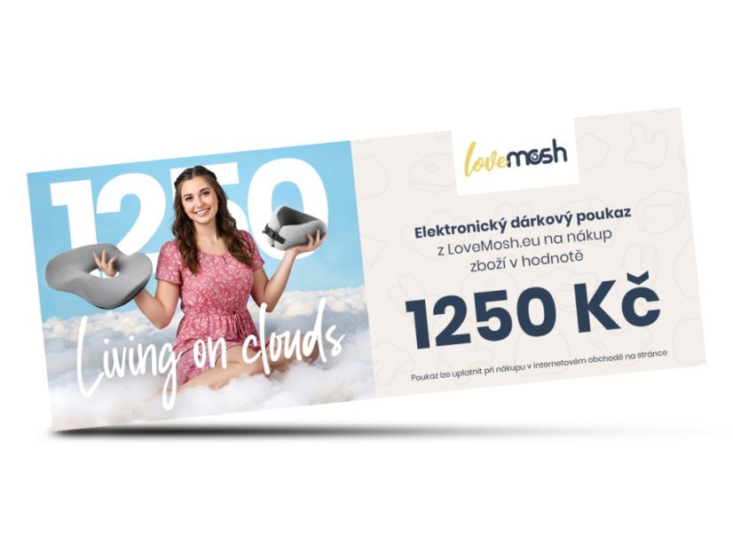 Dárkový poukaz - 1250 Kč Dárkový poukaz - 1250 Kč
