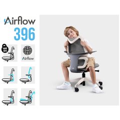 Ergonomická detská stolička MOSH Airflow 396 – sivá