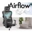 Ergonomická sieťovaná kancelárska stolička MOSH Airflow 521 – čierna