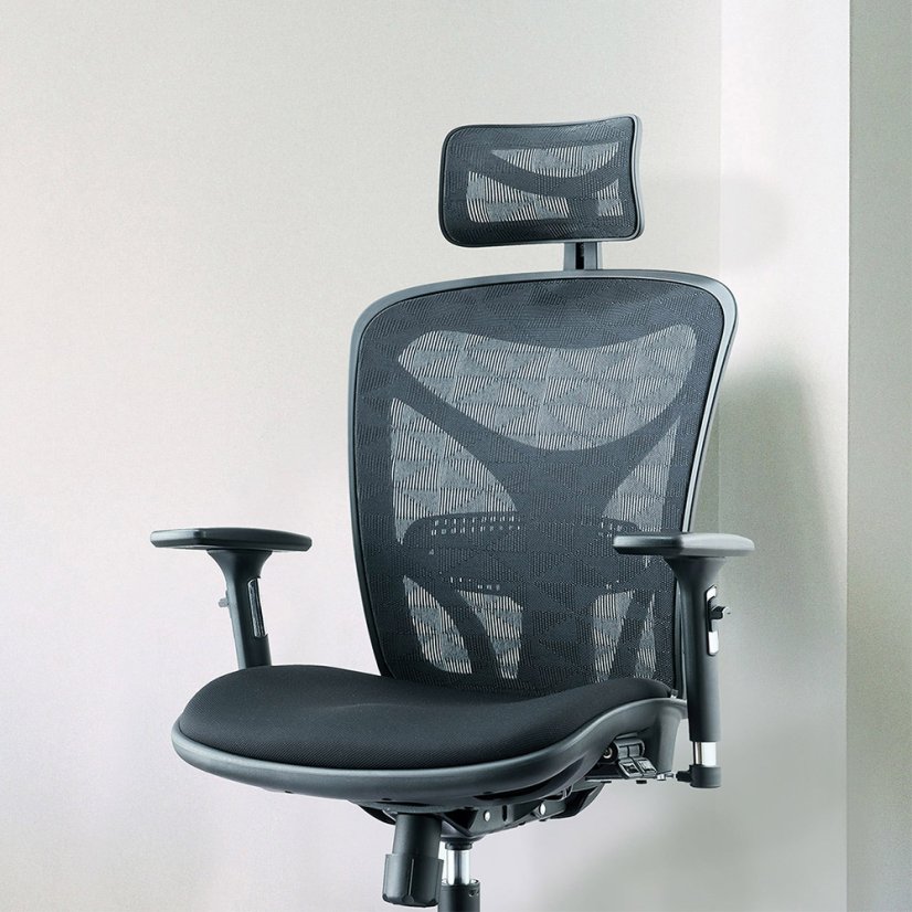 Ergonomická kancelárska stolička MOSH Airflow 601 – čierna