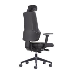 Ergonomická kancelářská židle MOSH Elite F – černá