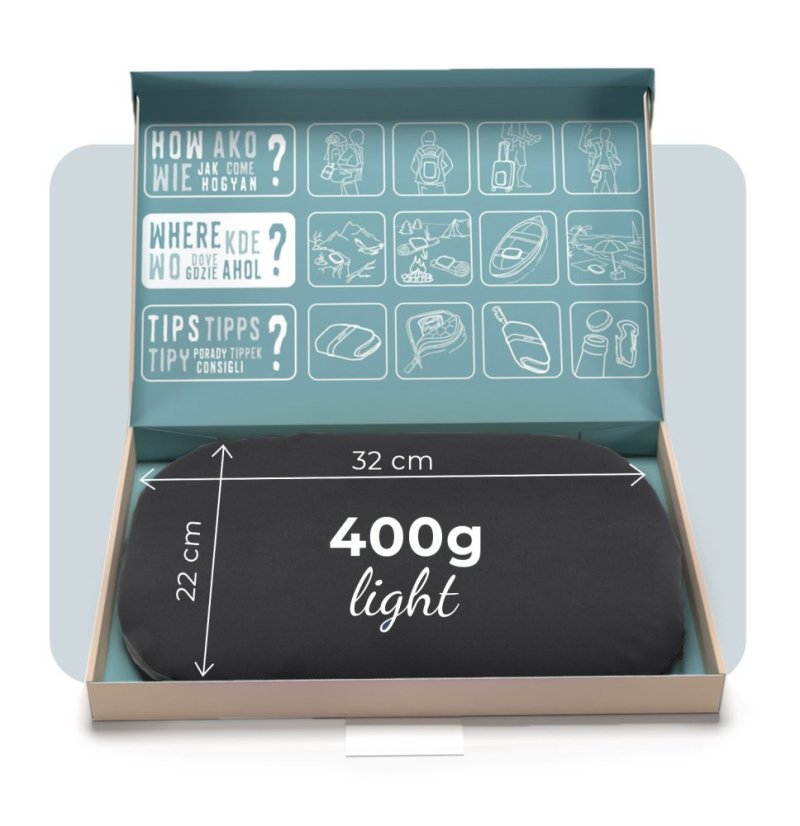 Cestovný podsedák MOSH Kamper light čierna