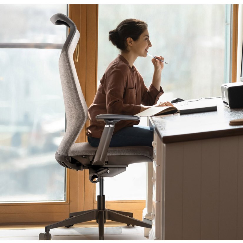 Ergonomická kancelárska stolička MOSH Airflow 502 - šedá