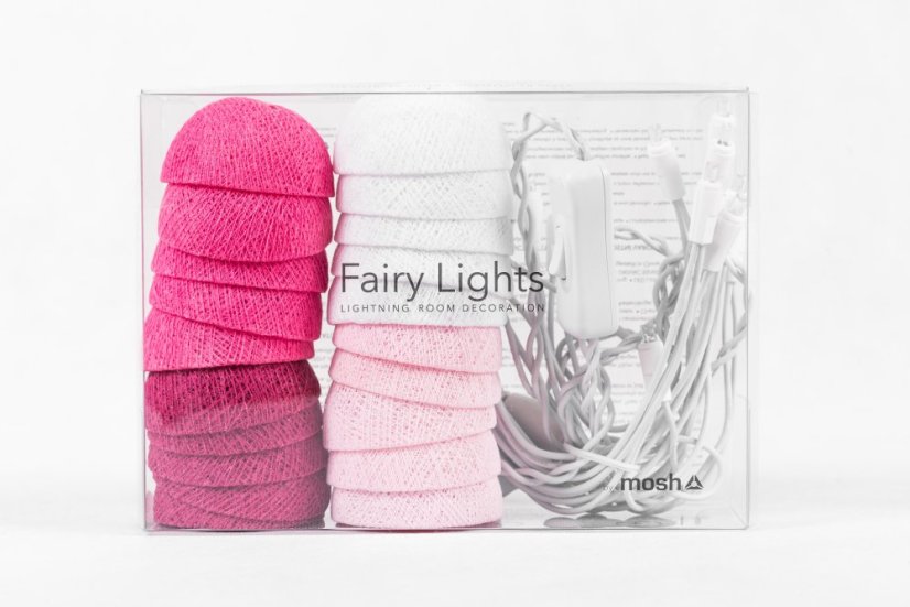 MOSH LED Fairy Lights Svetielka - Farba: purpurová