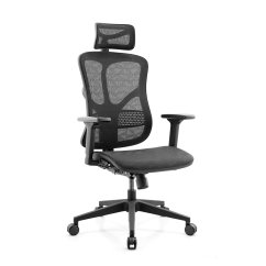 Ergonomická sieťovaná kancelárska stolička MOSH Airflow 521 – čierna