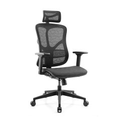 Ergonomická síťovaná kancelářská židle MOSH Airflow 521 – černá
