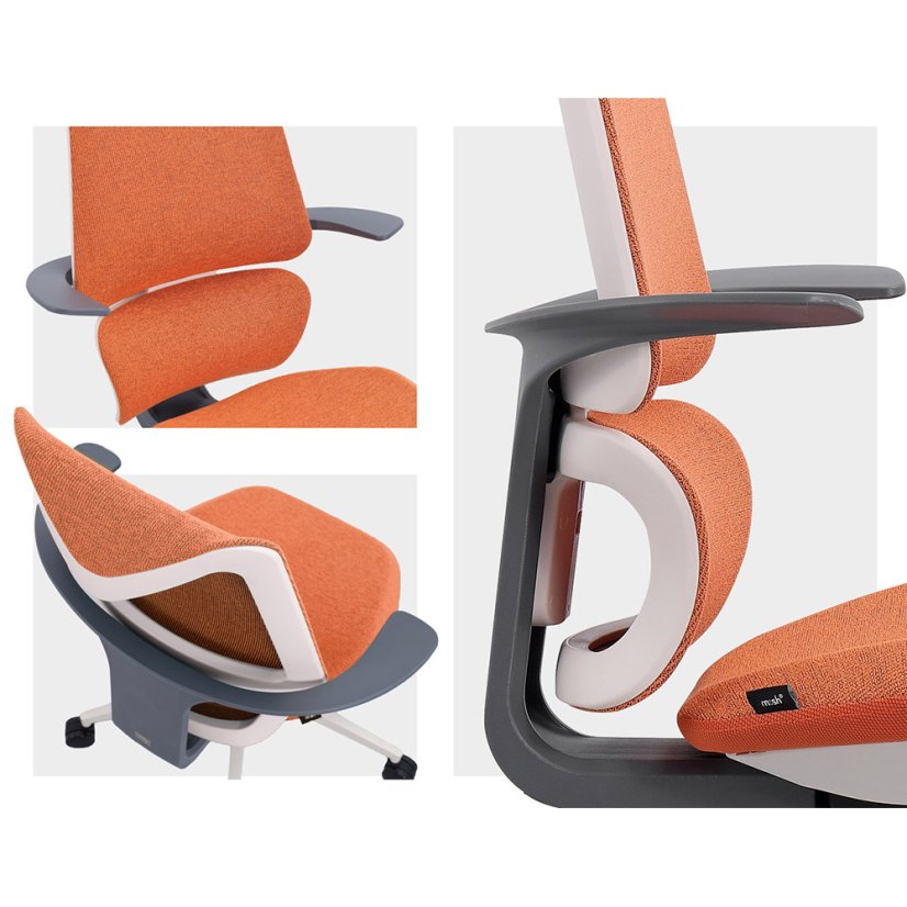 Ergonomická detská stolička MOSH Airflow 396 – oranžová