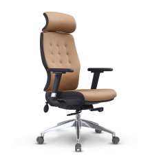 Ergonomická kancelářská židle MOSH Elite H – hnědo-černá