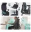 Ergonomická kancelárska stolička MOSH Elite H –  čierna