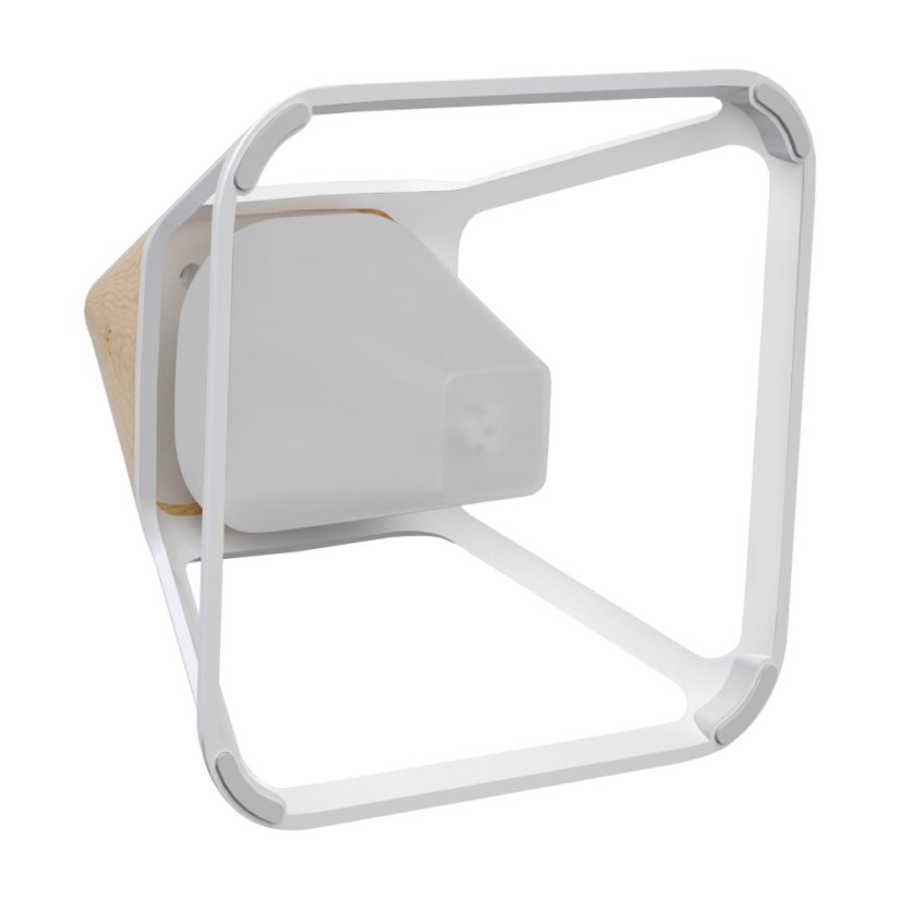 Luftfuktare / lampa - vit, marmor, trä