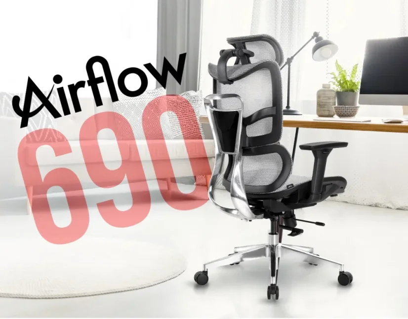 Síťované ergonomické kancelářské židle MOSH Airflow