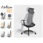 Ergonomická kancelárska stolička MOSH Airflow 502 - šedá