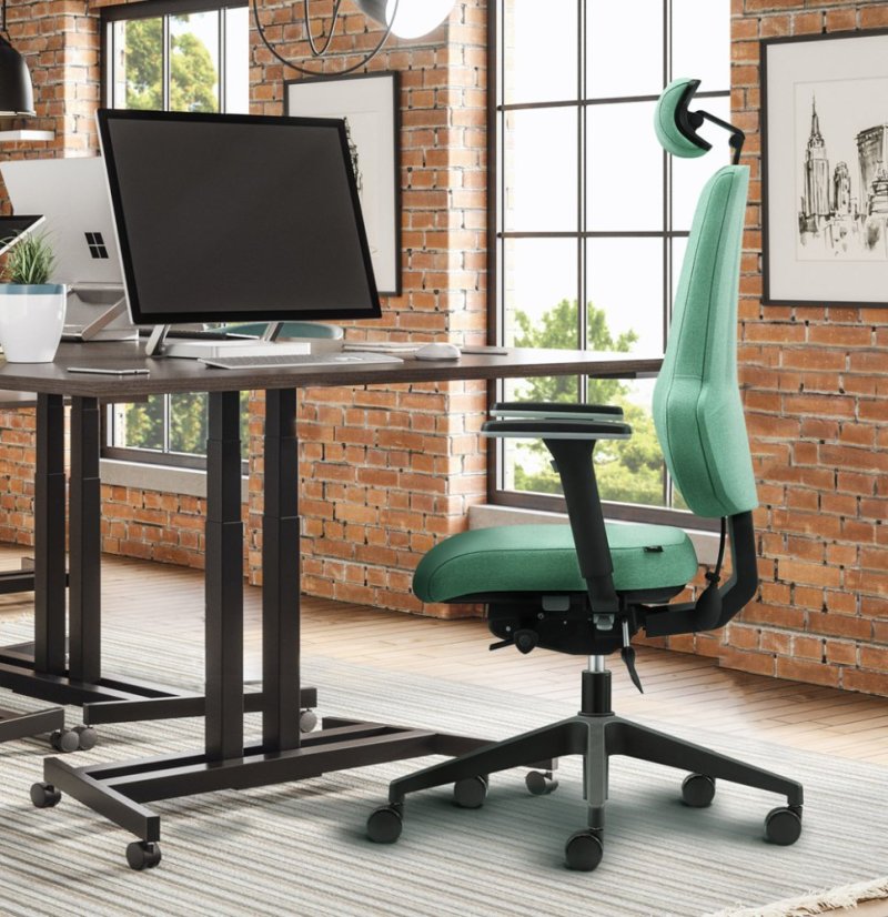 Ergonomická kancelářská židle MOSH Elite F – černá