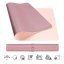 Kaksipuolinen MOSH-hiiri- ja näppäimistöalusta, nahkaa, violetti / vaaleanpunainen (S, M, L) - Koko: Keskikokoinen (70 x 35 cm)