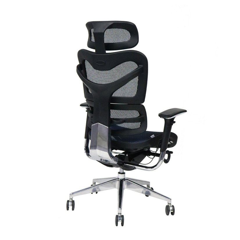 Ergonomická sieťovaná kancelárska stolička MOSH Airflow 702 – modrá