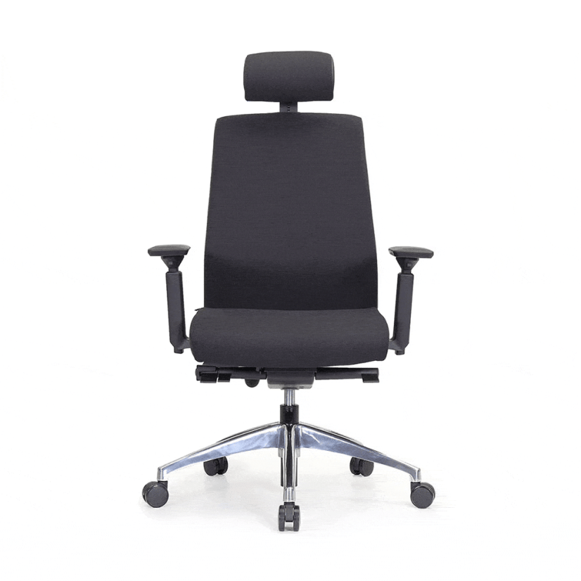 Ergonomická kancelárska stolička MOSH Elite T3 Pro čierna