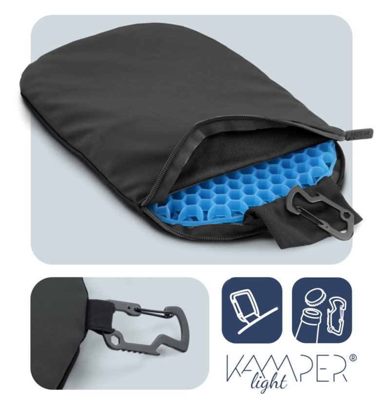 Cestovný podsedák MOSH Kamper light čierna