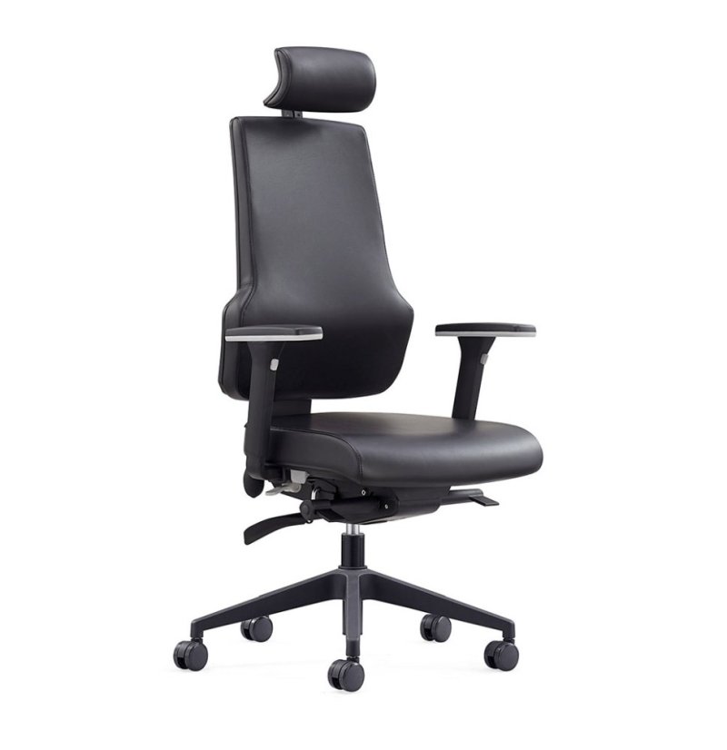 Ergonomická kancelářská židle MOSH Elite F – černá