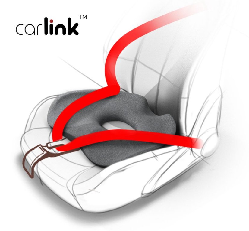 Graviditetsbælte til bilen, sort