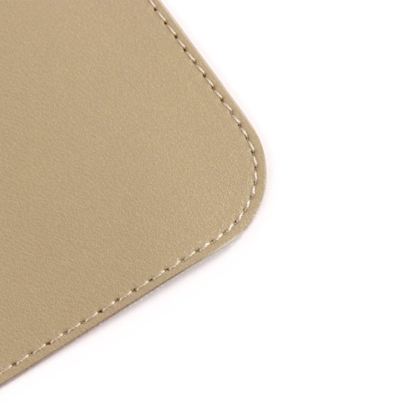 Podložka pod myš a klávesnici MOSH eco kůže, cappucino, 90 x 45 cm - Veľkosť: Large (90 x 45 cm)