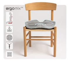 Podsedák na stoličku MOSH ERGO2 B3J sivý