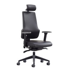 Ergonomická kancelářská židle MOSH Elite F – černá