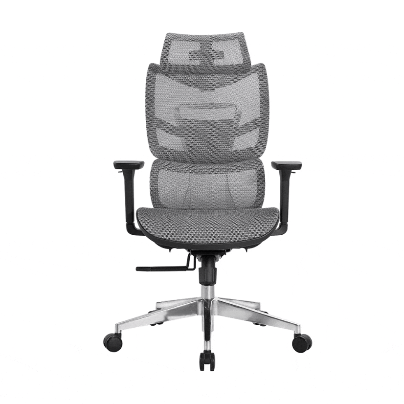 Ergonomická síťovaná kancelářská židle MOSH Airflow 690 – černo-bílá