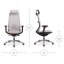 Ergonomická sieťovaná kancelárska stolička MOSH Airflow 406 – béžová