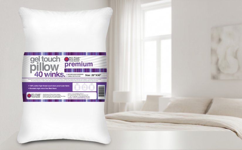Celcius Gel Touch Soft – prémiový mikrogelový  vankúš na spanie 50 x 70 cm