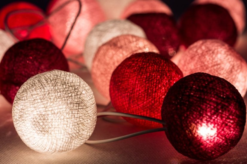 MOSH LED Fairy Lights Svetielka - Farba: purpurová