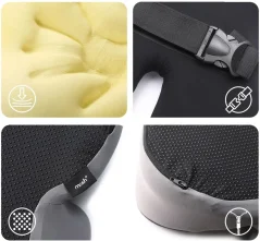 Set MOSH ERGO2 podsedák B1X + opierka H1X čierna, sivá