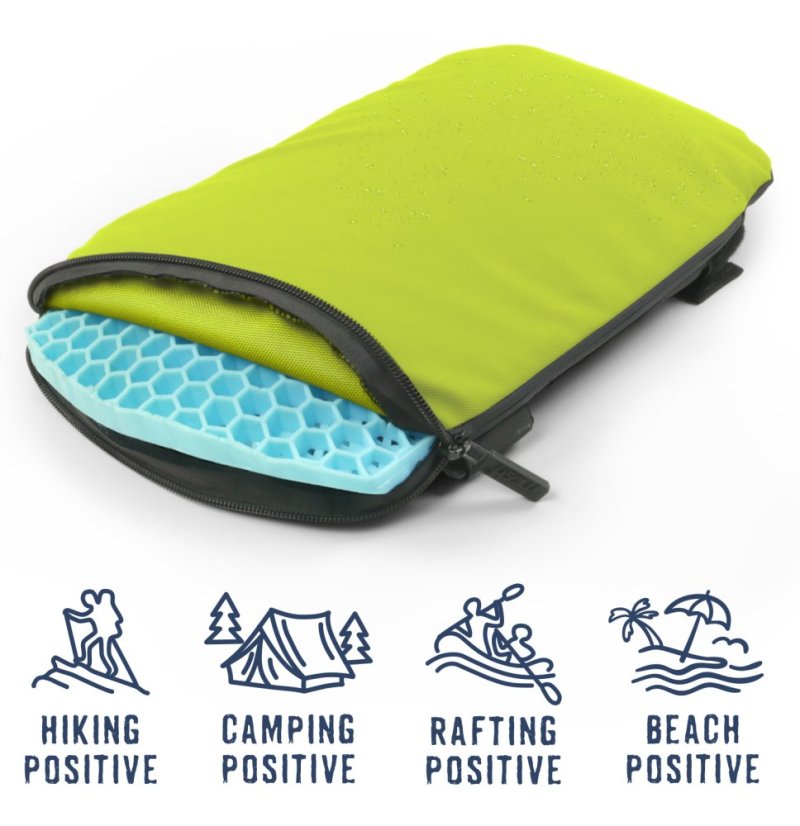 MOSH Kamper -matkaistuintyyny, limenvihreä / musta