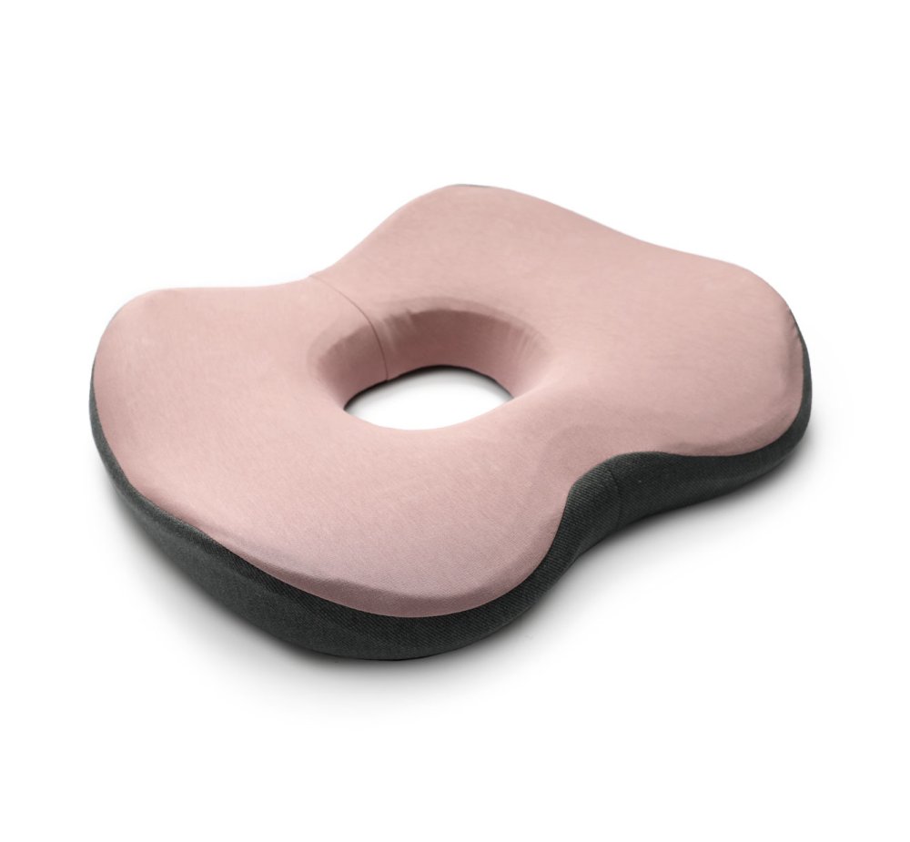 Gélový podsedák na židli ERGO2 B2B - růžová/šedá