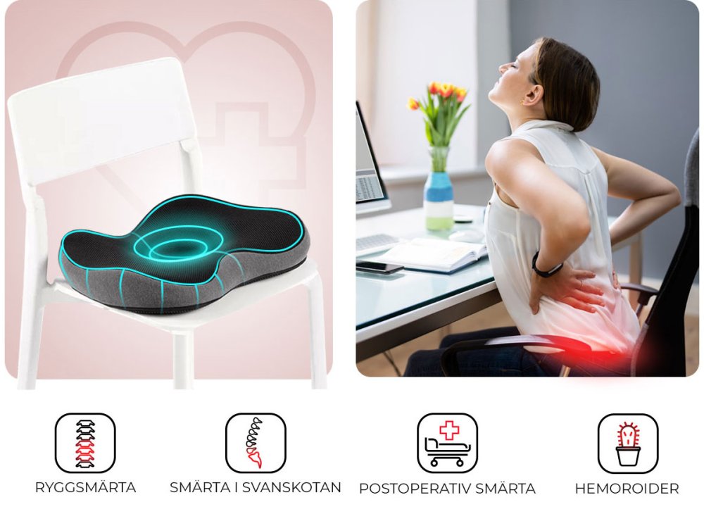 Sedák na stoličku MOSH ERGO2 B2B čierny