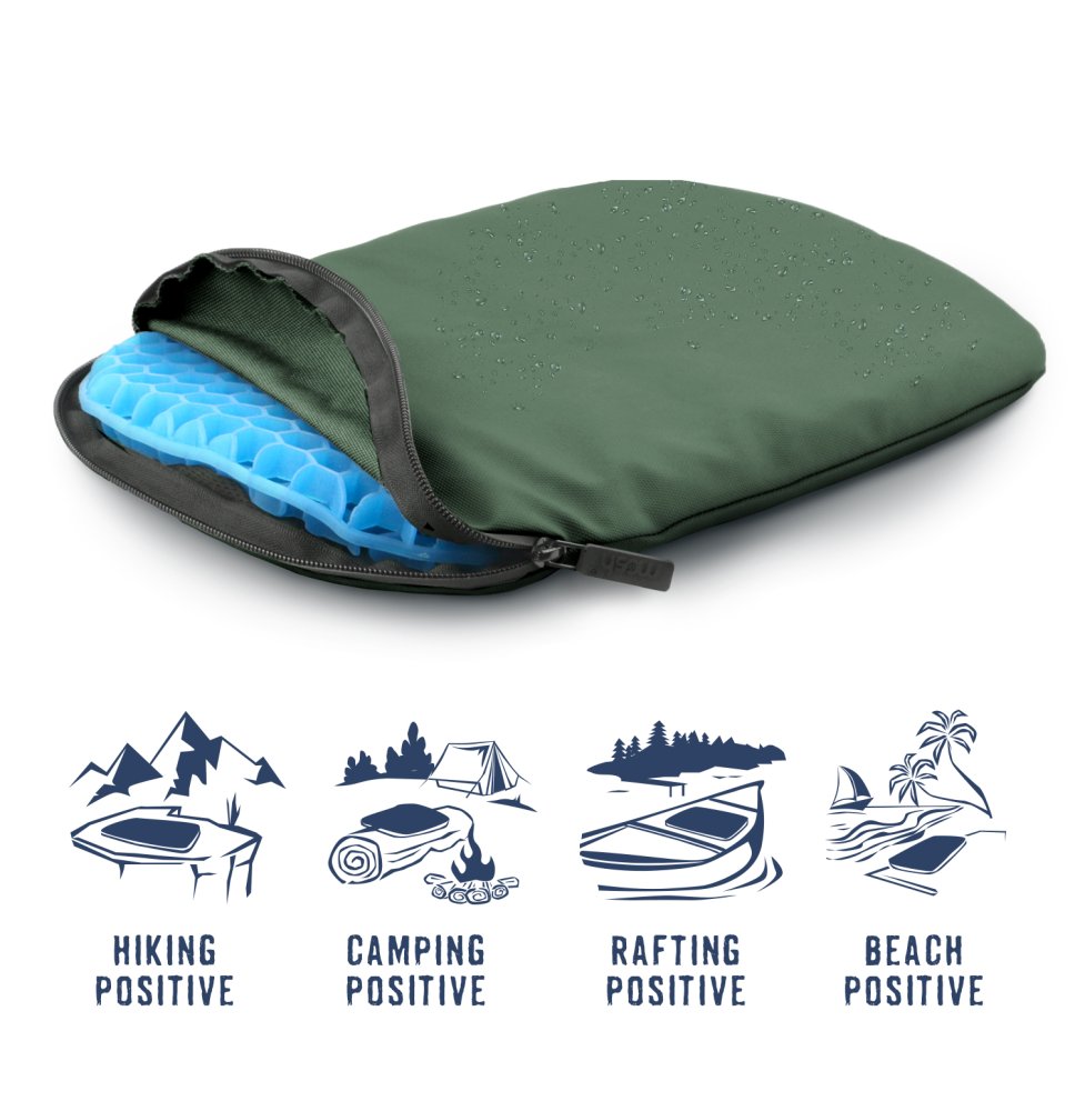 Cestovní podsedák MOSH Kamper light tmavá khaki / černá